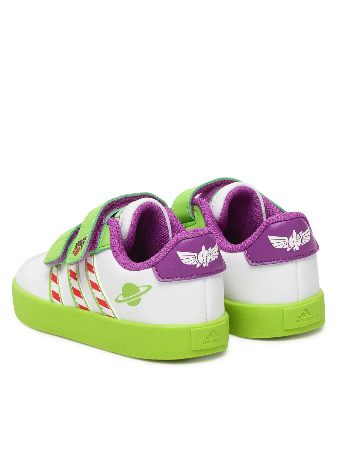 Кроссовки для мальчика Vl Court Buzz Cf Adidas, белый — фото 3