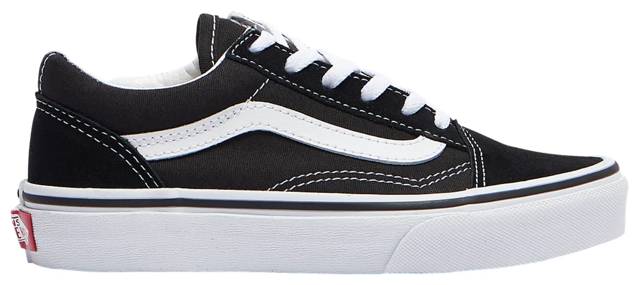 Кроссовки для мальчиков Old Skool Vans, белый/черный
