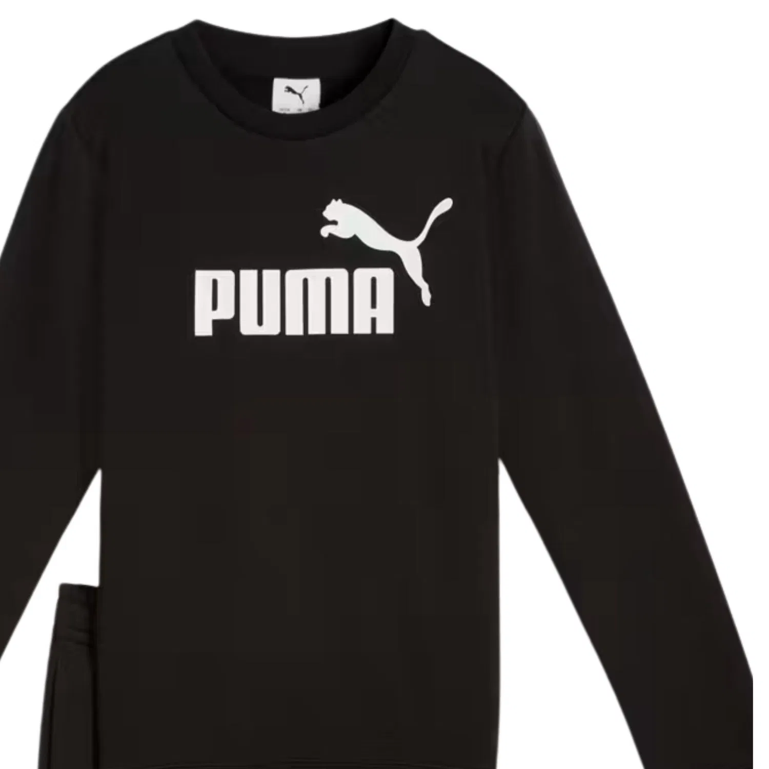 Детский спортивный костюм с длинным рукавом Puma Ess No.1 Logo Crew Sweat Suit Fl B, Schwarz — фото 3