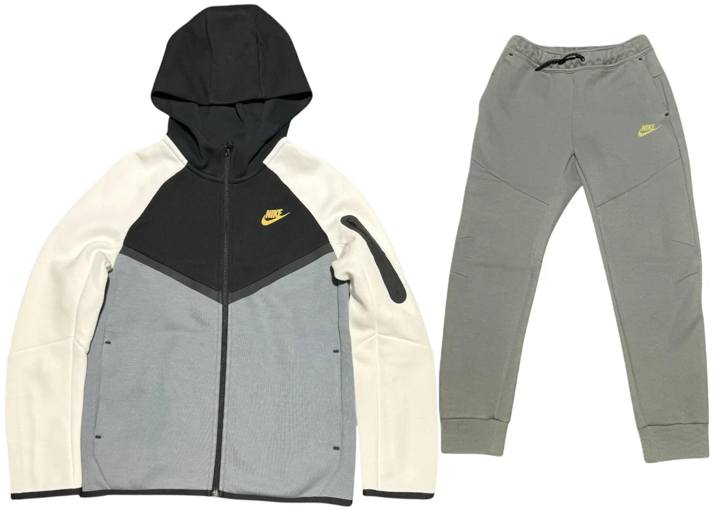 Детский комплект худи и джоггеров Nike Sportswear Tech Fleece, Grey/White