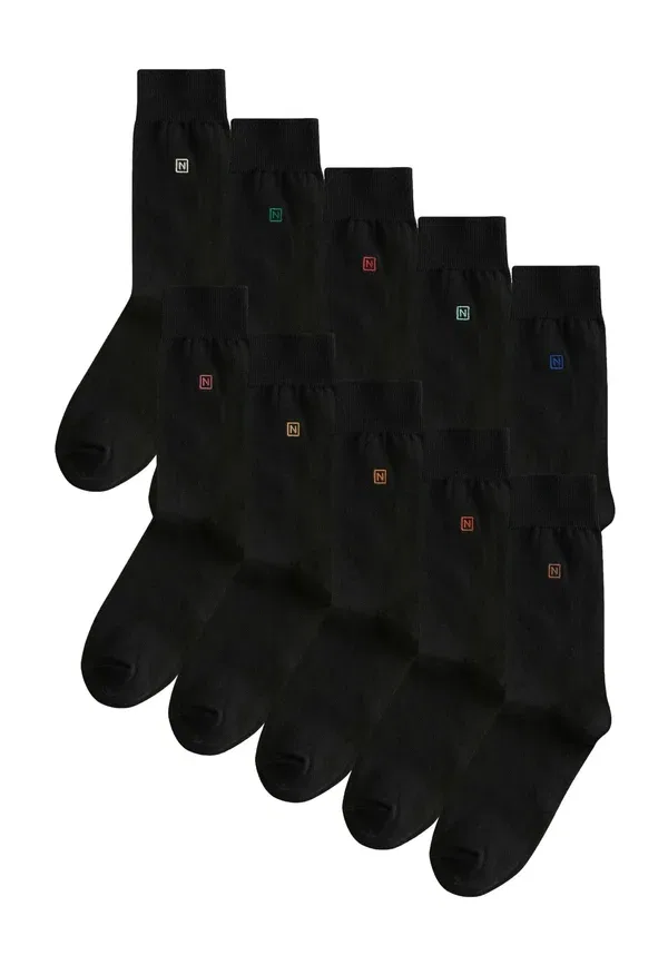 Носки 10 пар Cotton-nylon-Elastane Next colour logo, черный