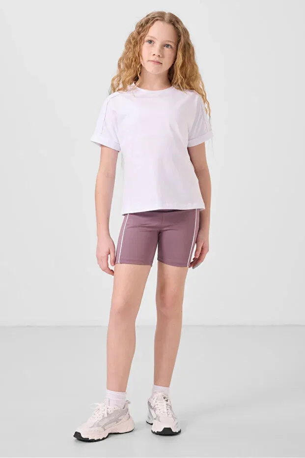 Детские лосины для девочек хлопковые Tommy Life, Dried Rose — фото 4