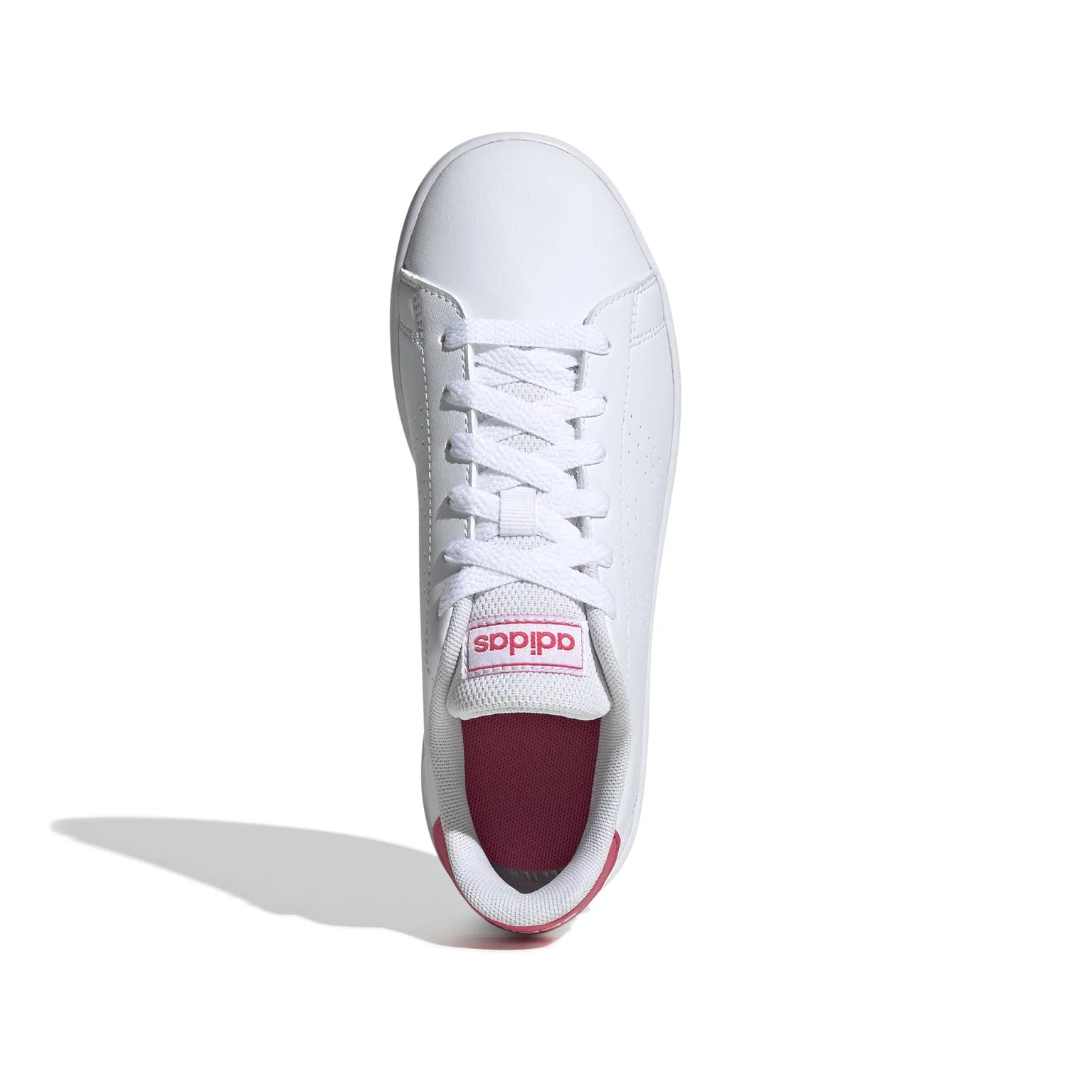 Детские кроссовки с перфорацией Advantage K Adidas, Cloud White Real Pink Cloud White — фото 3