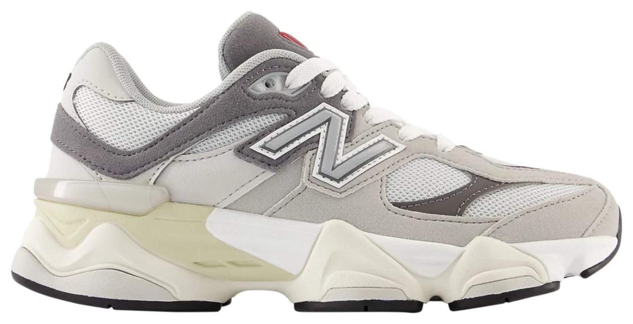 Кроссовки для мальчиков 9060 New Balance, цвет Grey/White/Black — фото 2