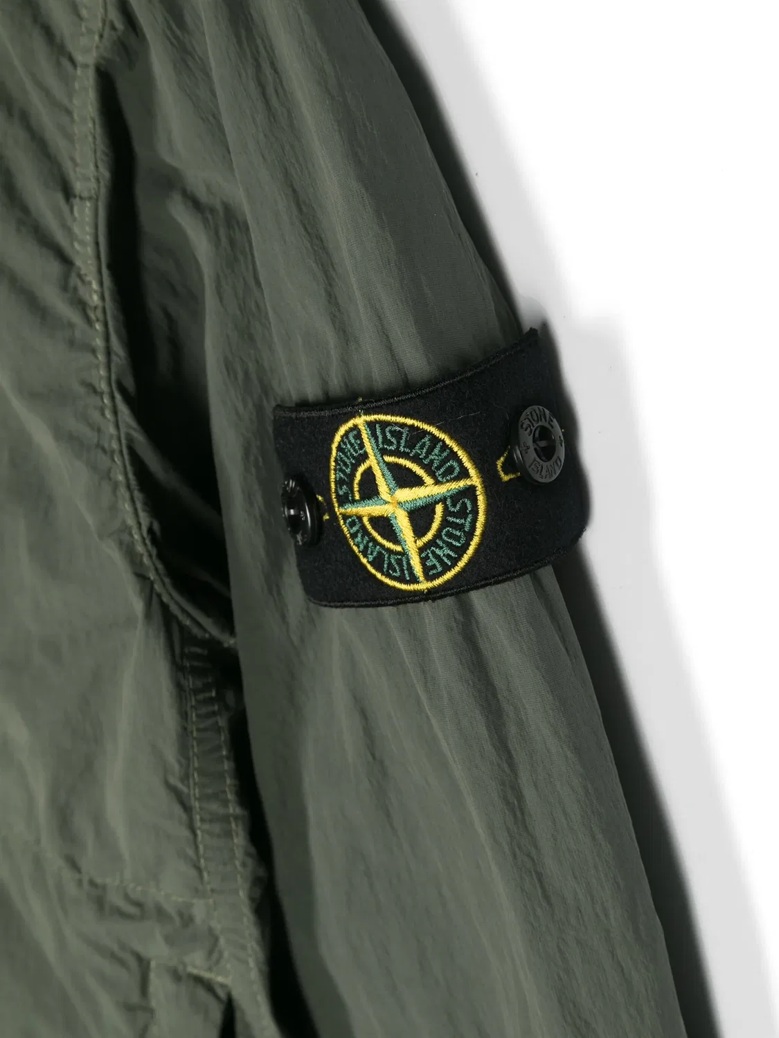 Легкая бомбер-куртка Compass Stone Island, гонщик зеленый — фото 2