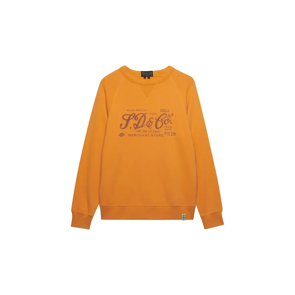 Свитшот Vintage Print Superdry, оранжевый