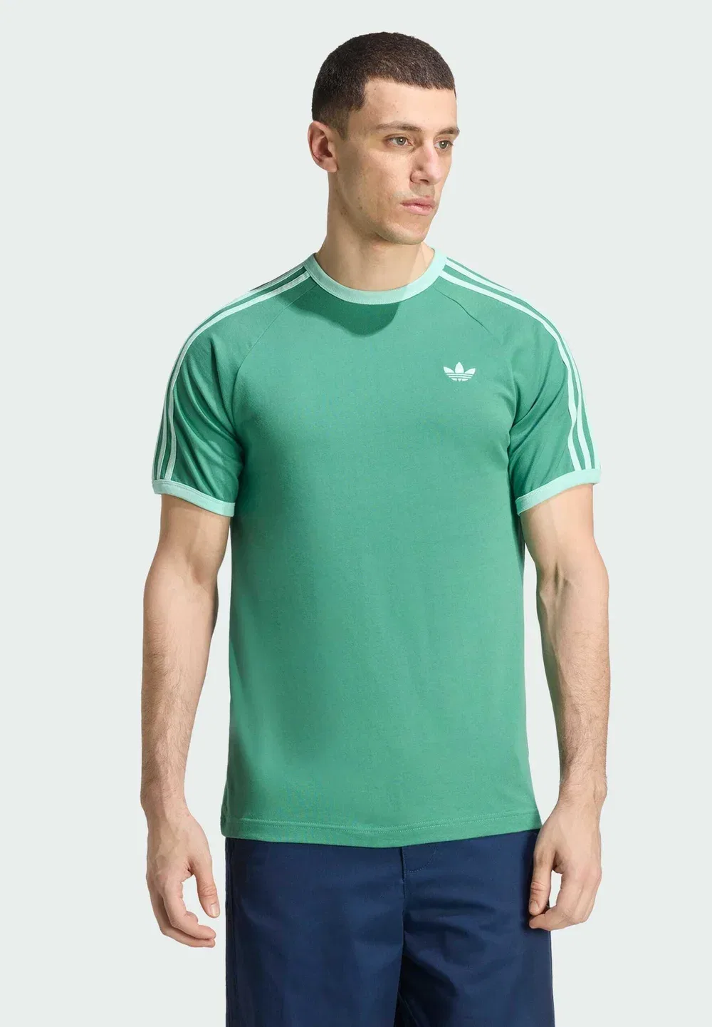 Простая футболка Adidas Originals, Blanch Green Pulse Mint