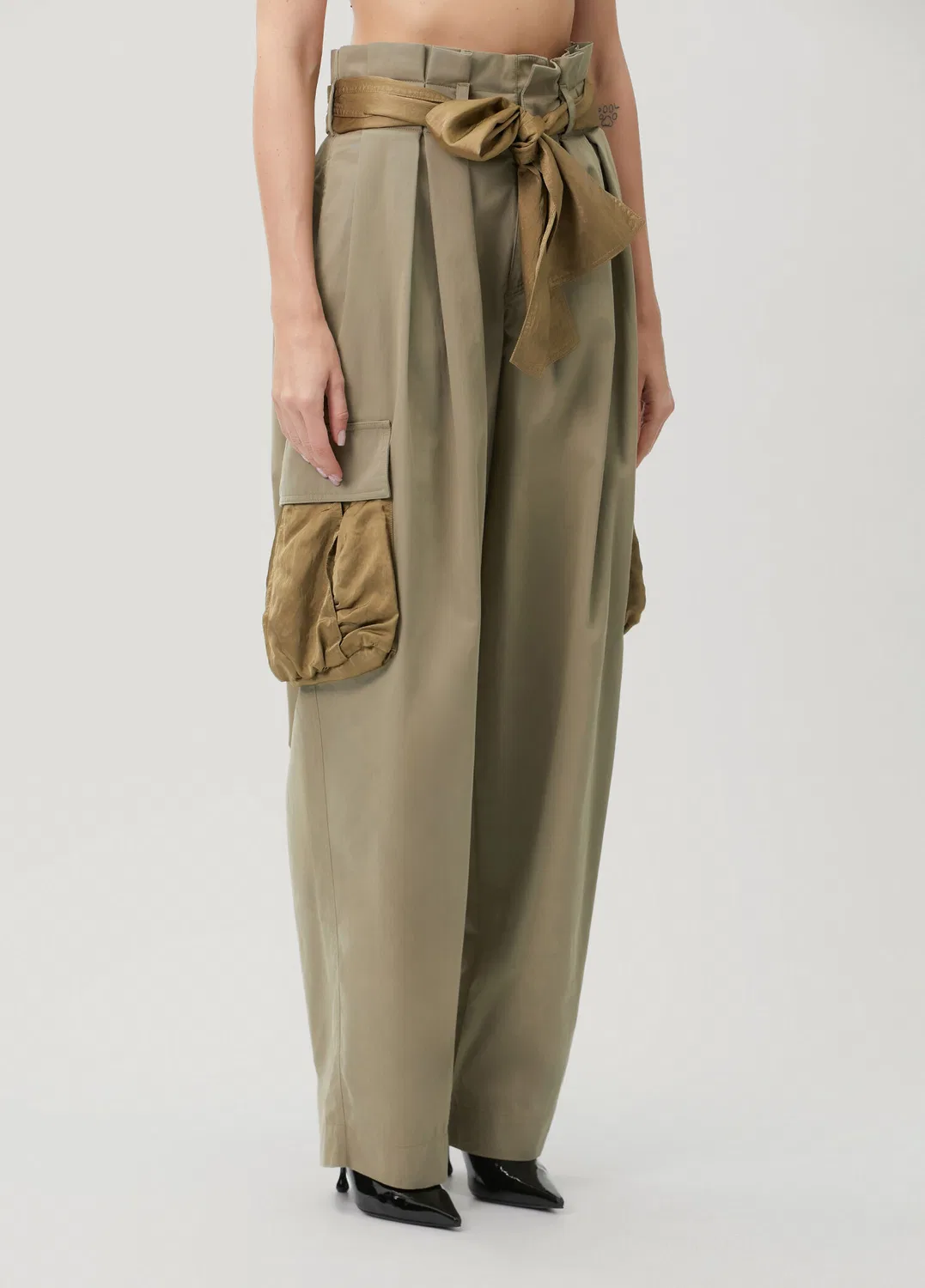 Брюки женские Balmain, green — фото 2
