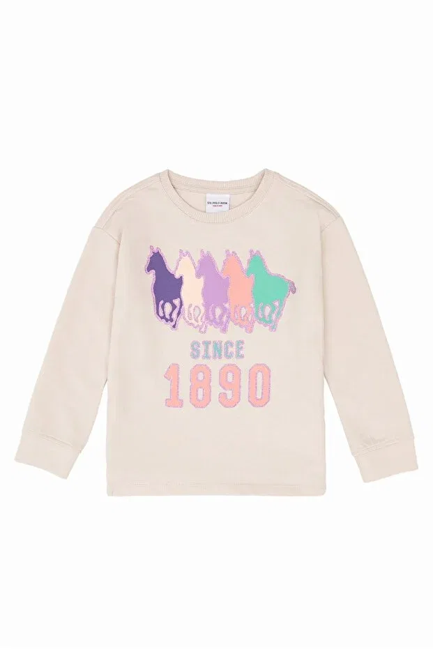 Детское худи для девочек с принтом U.S. Polo Assn., Vr071