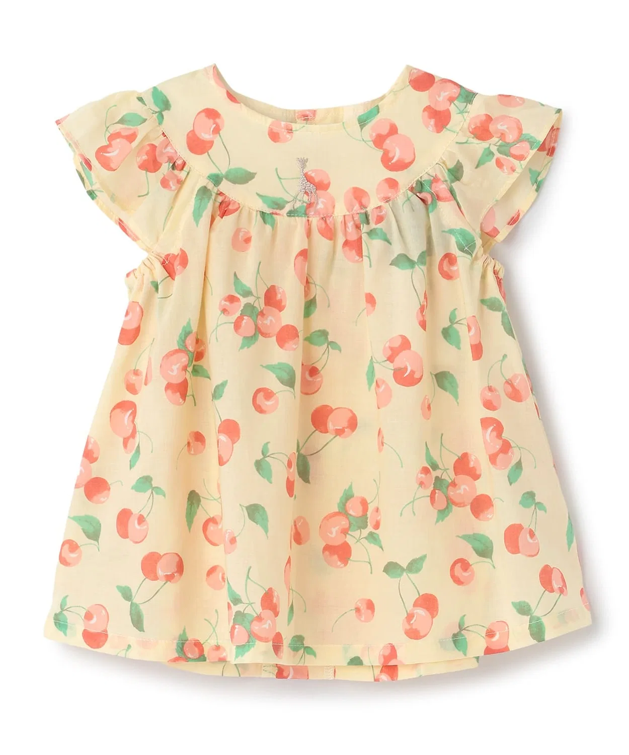 Детская туника с принтом Cherry Sophie la girafe, Lemon Yellow