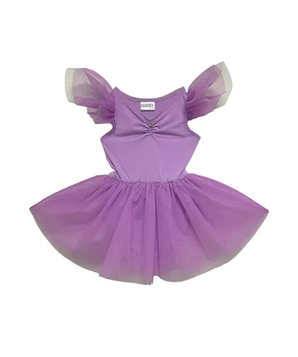 Платье-пачка Mignon tutu dress, фиолетовое, La Maison De Dodo