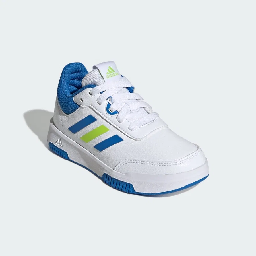 Кроссовки с шнуровкой из искусственной кожи Tensaur Sport Training Lace Shoes adidas, Бело-серый — фото 3