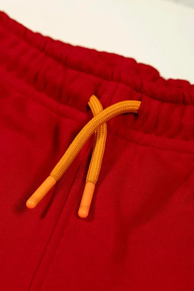 Детские спортивные штаны для девочек с принтом Children'S new year jogger tracksuit Beetlebeez, Red — фото 2