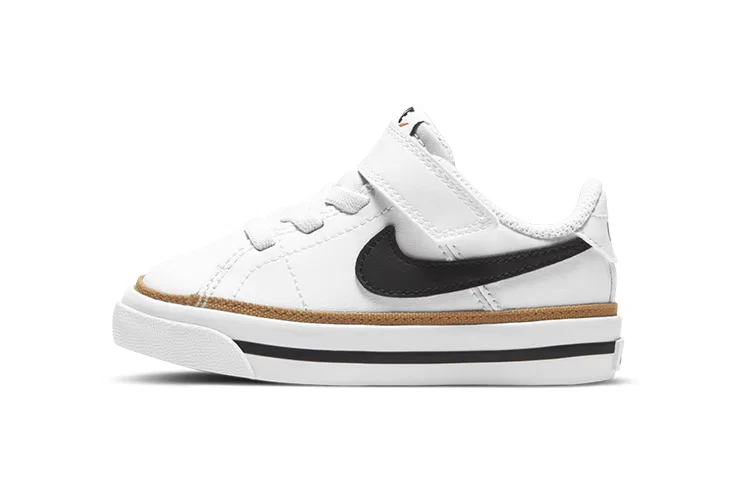 Детские кроссовки для малышей с классическим теннисным стилем Court Legacy White Desert Ochre TD Nike, White Desert Ochre
