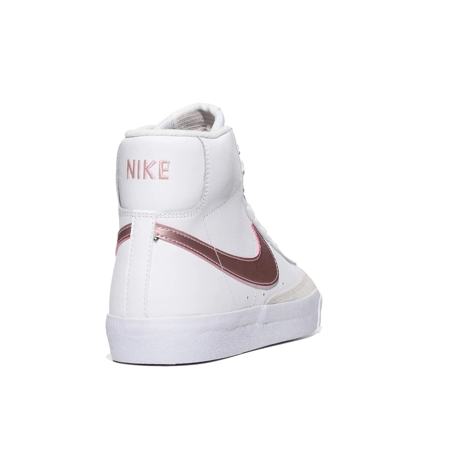 Детские кроссовки для мальчиков с высоким берцем '77 Mid Blazer NIKE, White Pink — фото 3