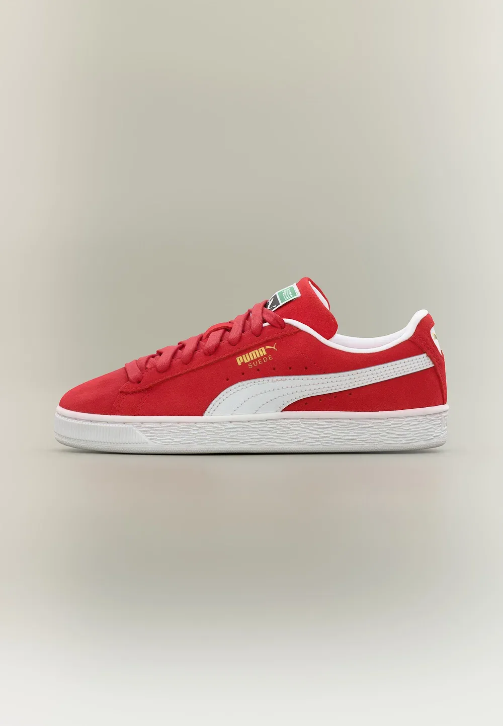 Классические замшевые кроссовки для младших школьников Puma, For All Time Red/White