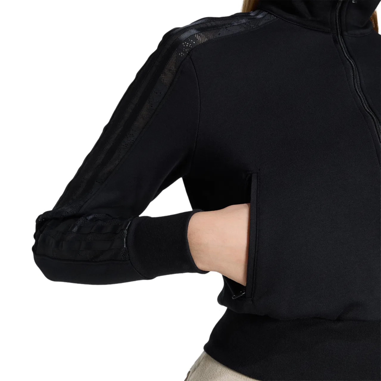 Женская куртка Firebird Lace Track Top Adidas, черный — фото 4