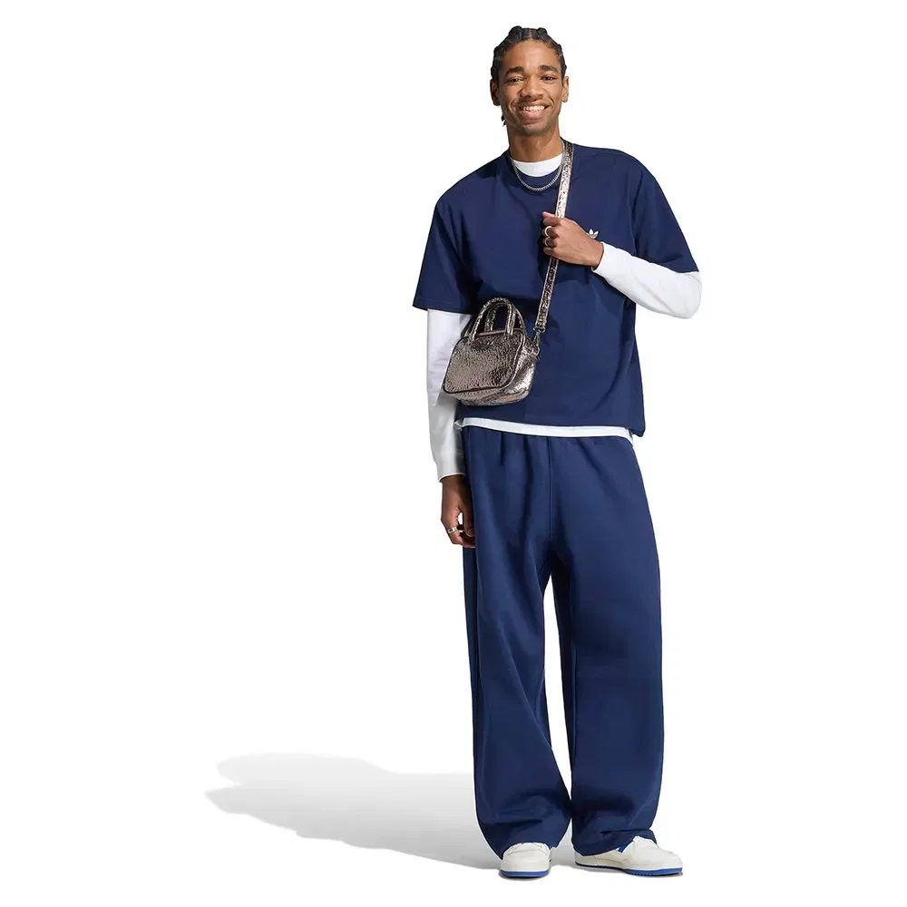 Мужские свободные штаны с открытым низом Trefoil Essentials Baggy Open Hem Adidas Originals, Blue — фото 4