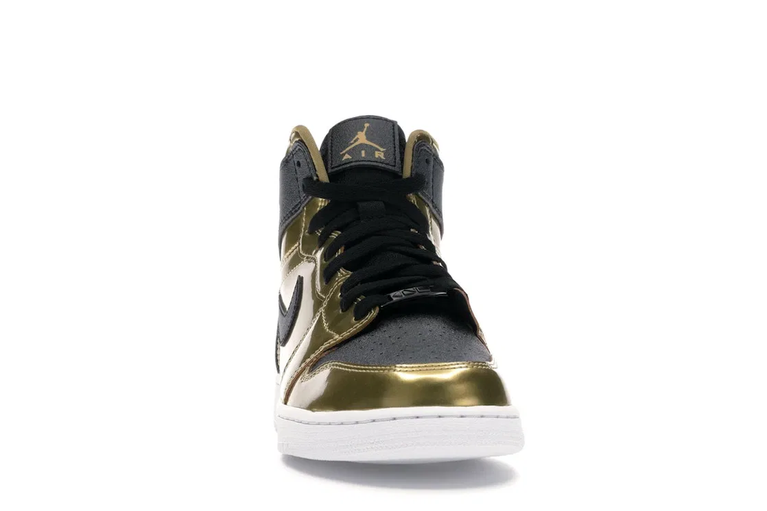 Детские кроссовки Lifestyle Jordan 1 Retro BHM (2017) Jordan, Metallic Gold/Black-White — фото 2