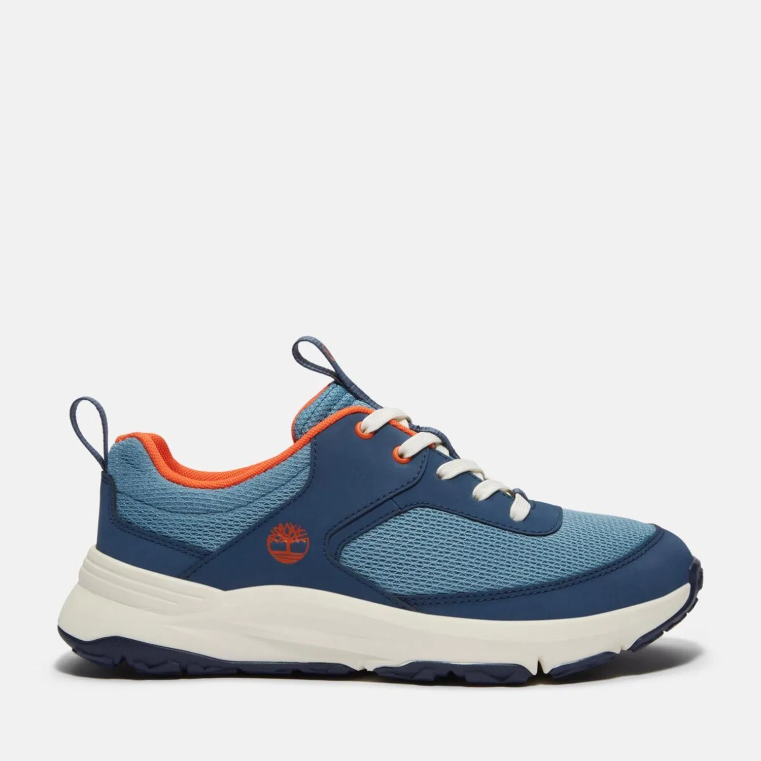 Детские кроссовки на шнуровке Motion Access Low Hook & Loop Timberland, Blue Mesh — фото 3