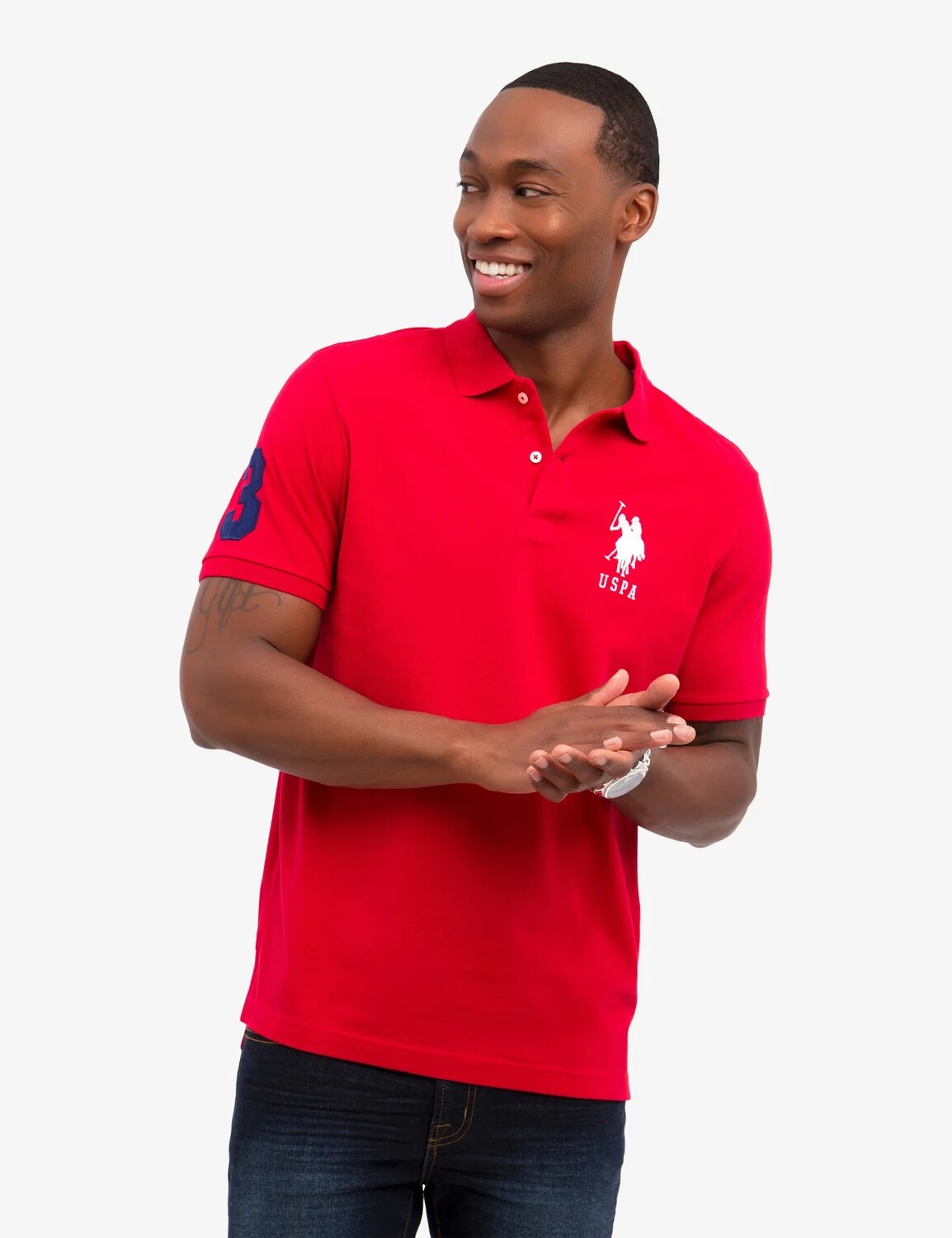 

Футболка поло U.S. Polo Assn. Big Logo Solid, красный