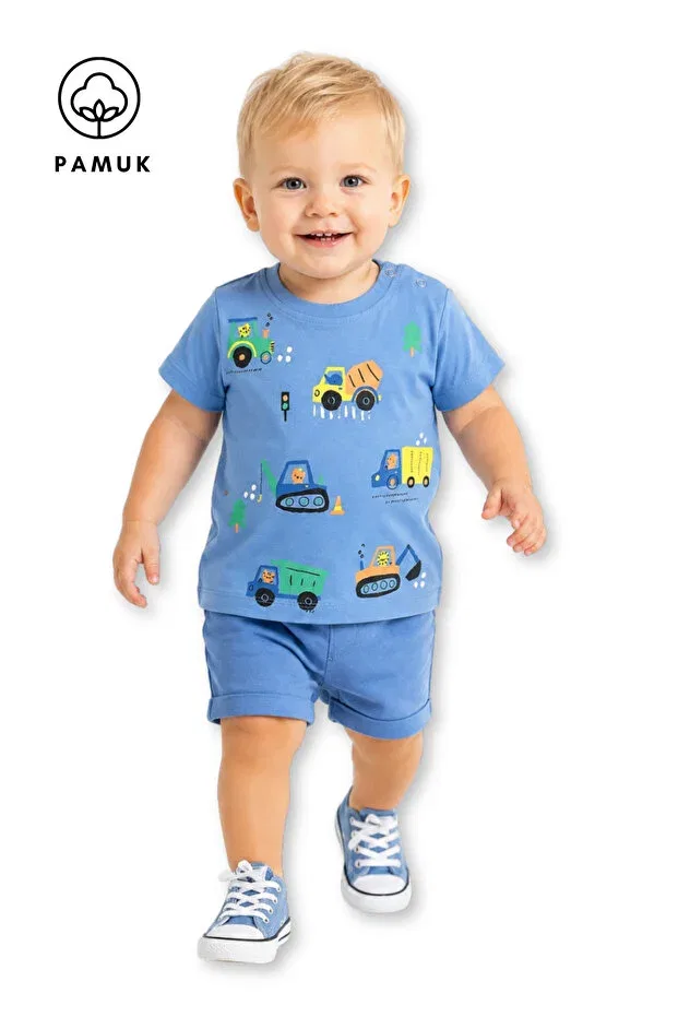Детская футболка с принтом Car Difa Kids, Blue