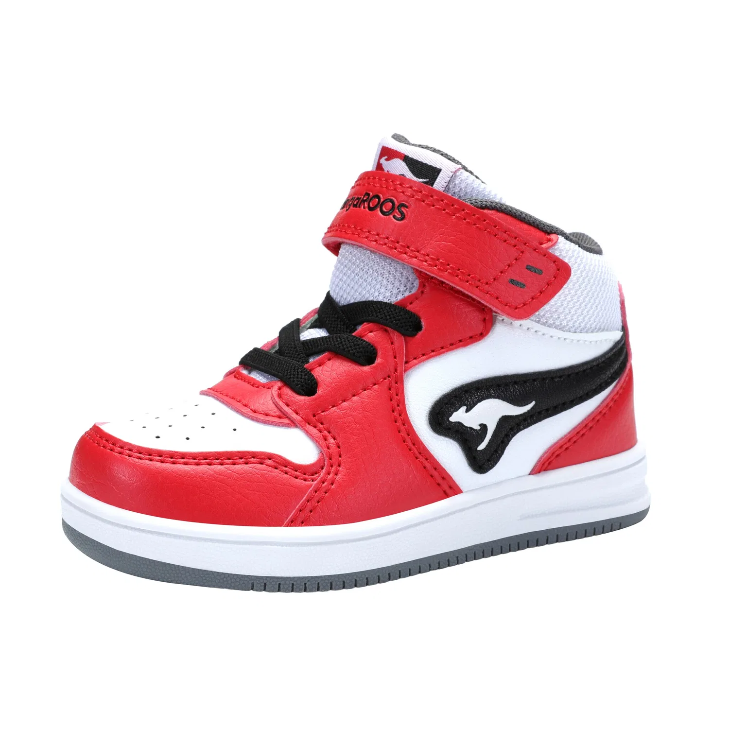Детские кроссовки с амортизацией KangaROOS, Fiery Red/Jet Black