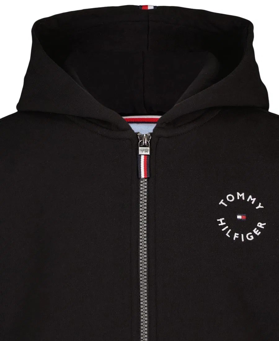 Худи на молнии с капюшоном, с длинным рукавом Tommy Hilfiger, Black — фото 4