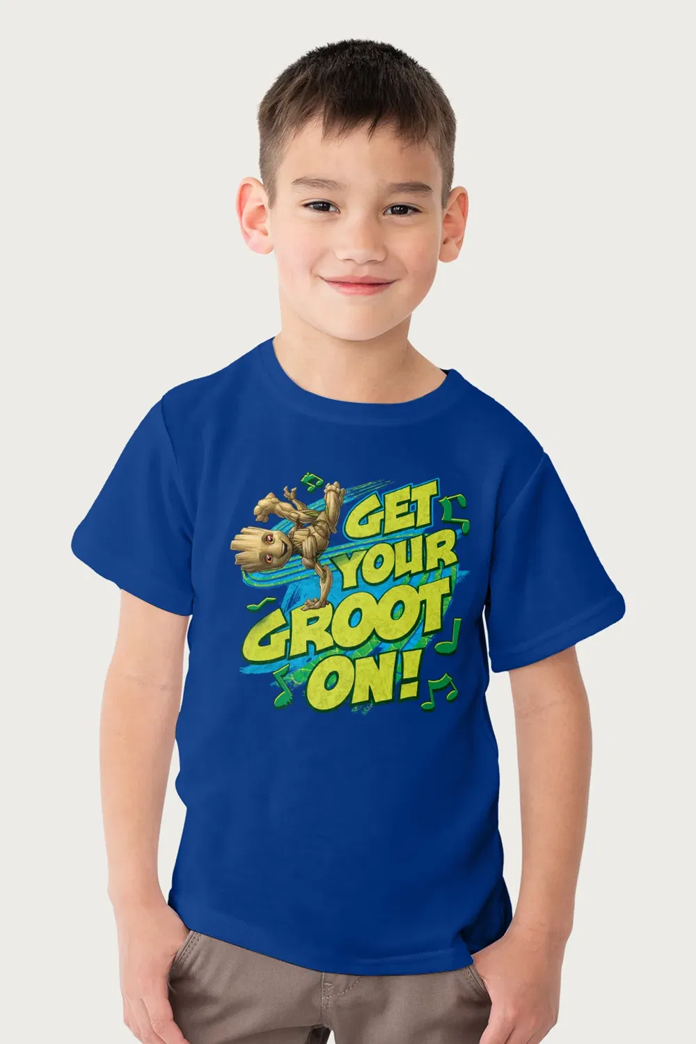 Футболка с принтом Get Your Groot On Guardians Of The Galaxy, Royal