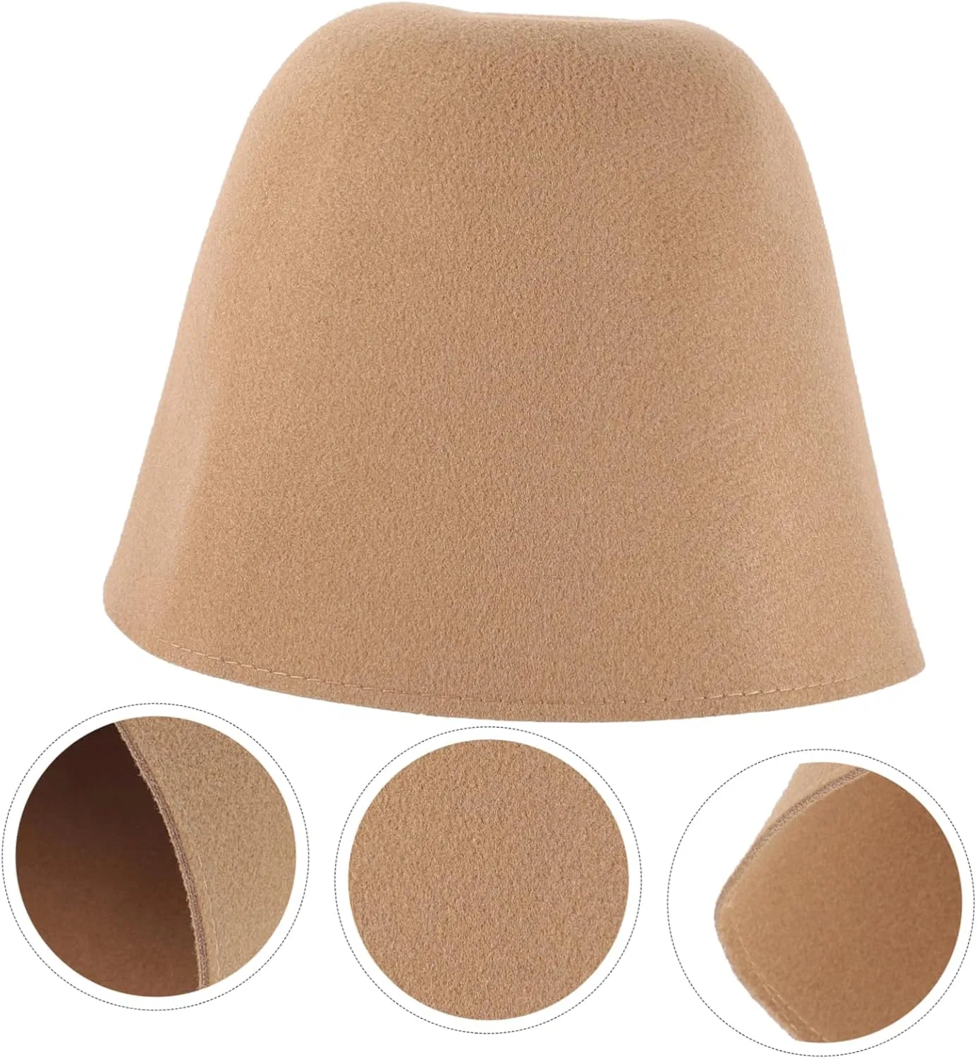 Сауна-шапка войлочная Homoyoyo, 22x22x17 см, Khaki — фото 3