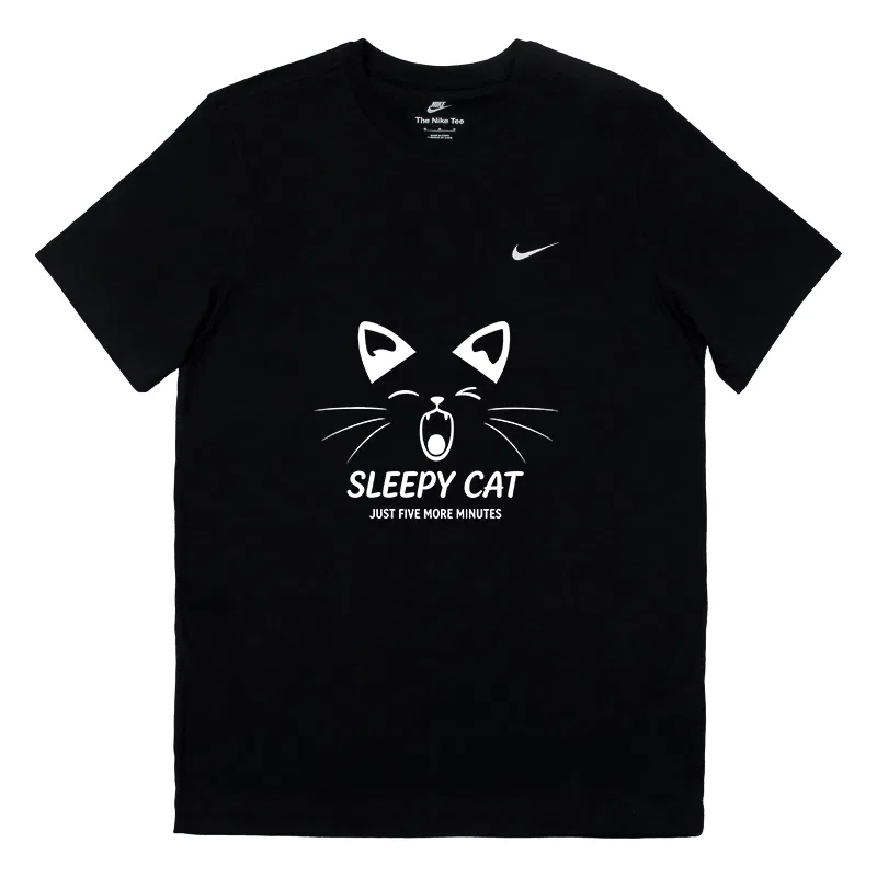 Детская футболка с круглым вырезом Nike Sportswear, Black