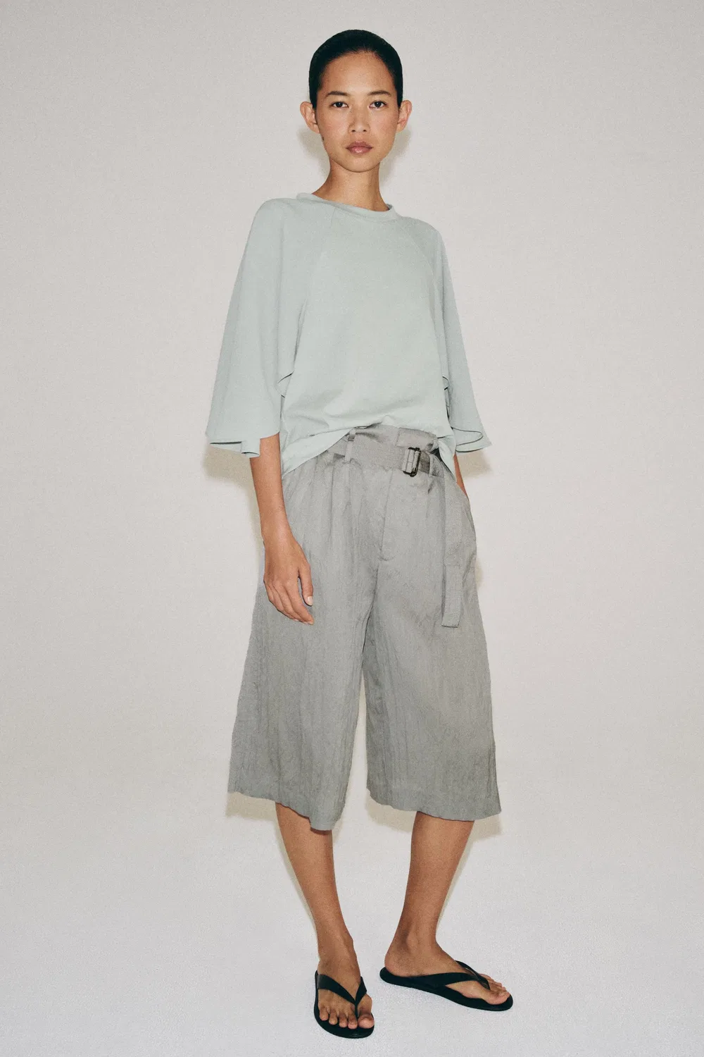 Футболка с контрастным рисунком ZARA, Blue/Grey