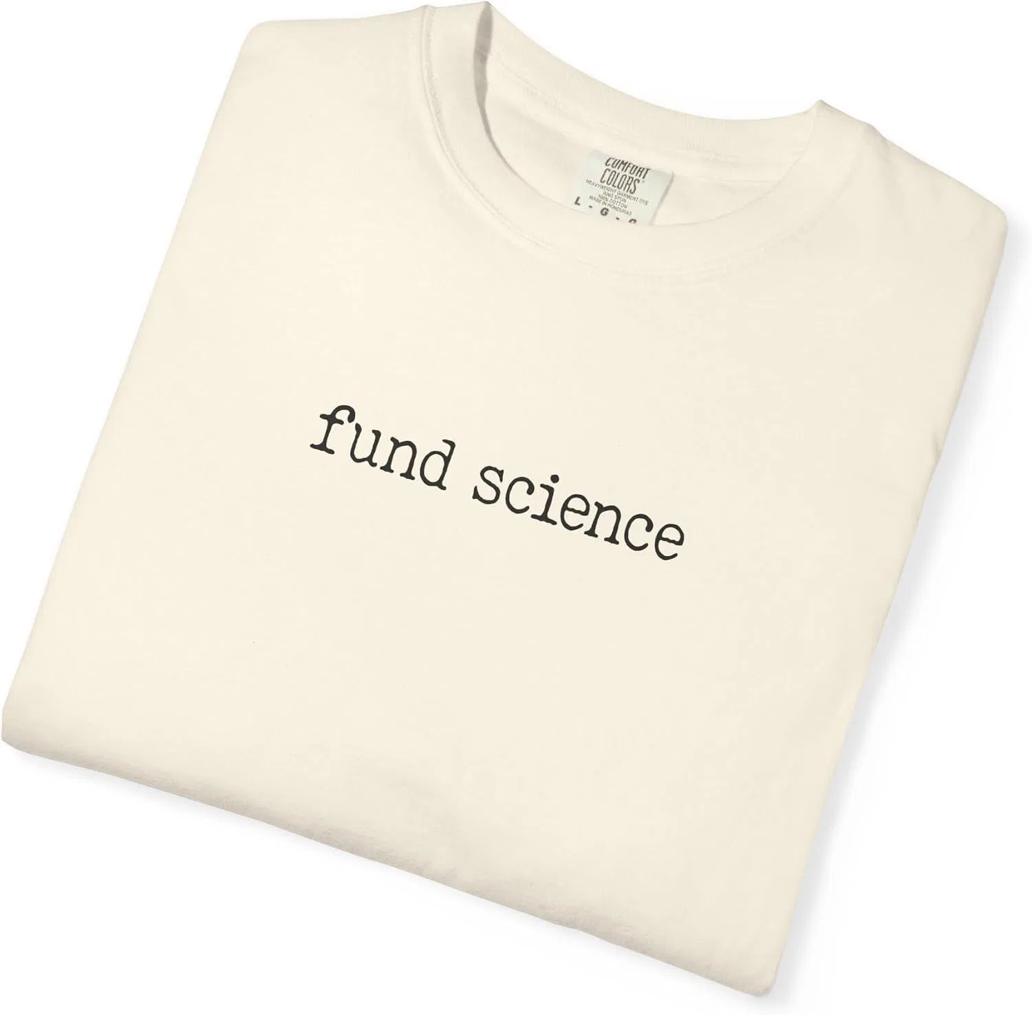 Женская футболка с винтажным принтом Fund Science Comfort Colors 1717, Ivory — фото 3