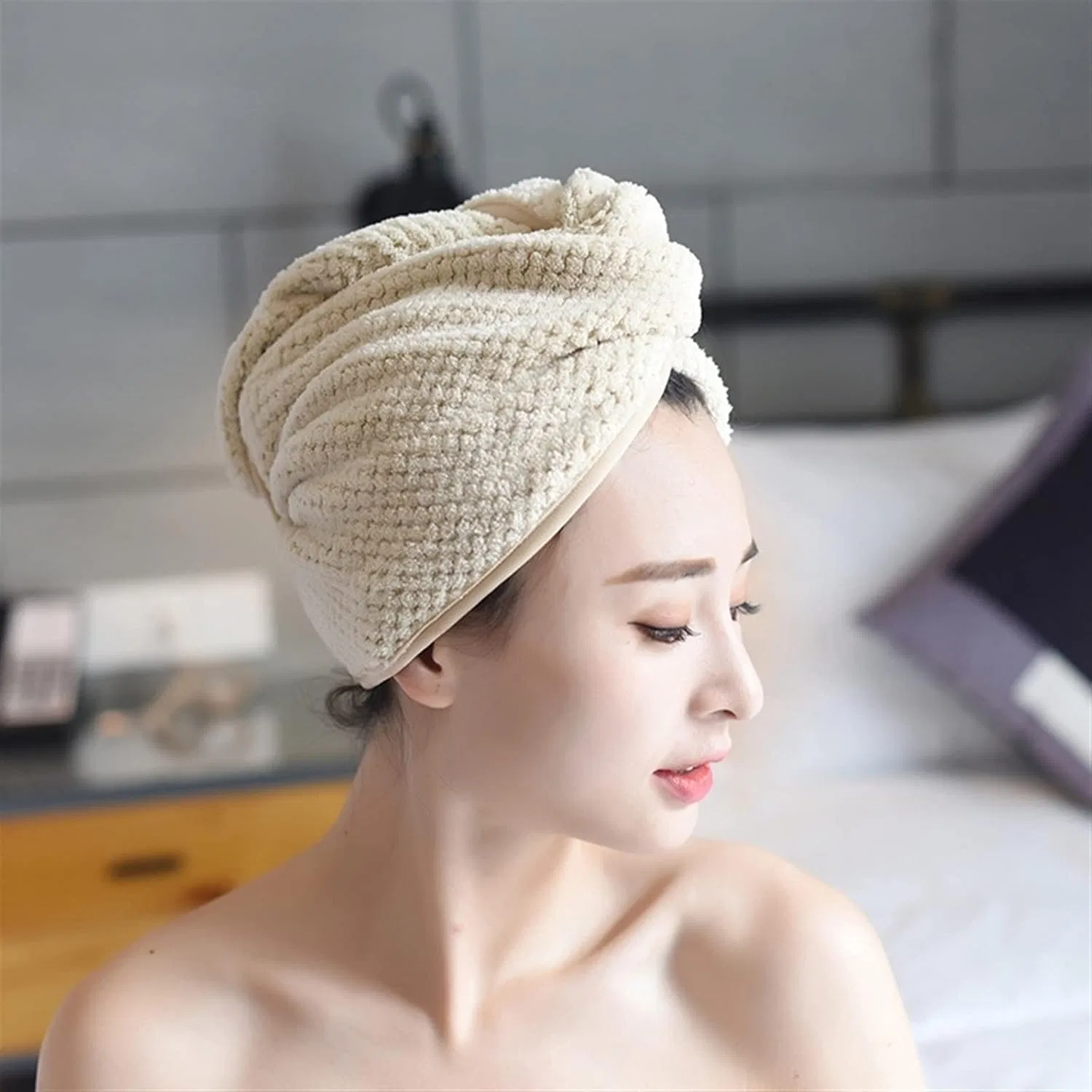 Шапочка для душа из микрофибры, 7LiuYueFei6, B — фото 2