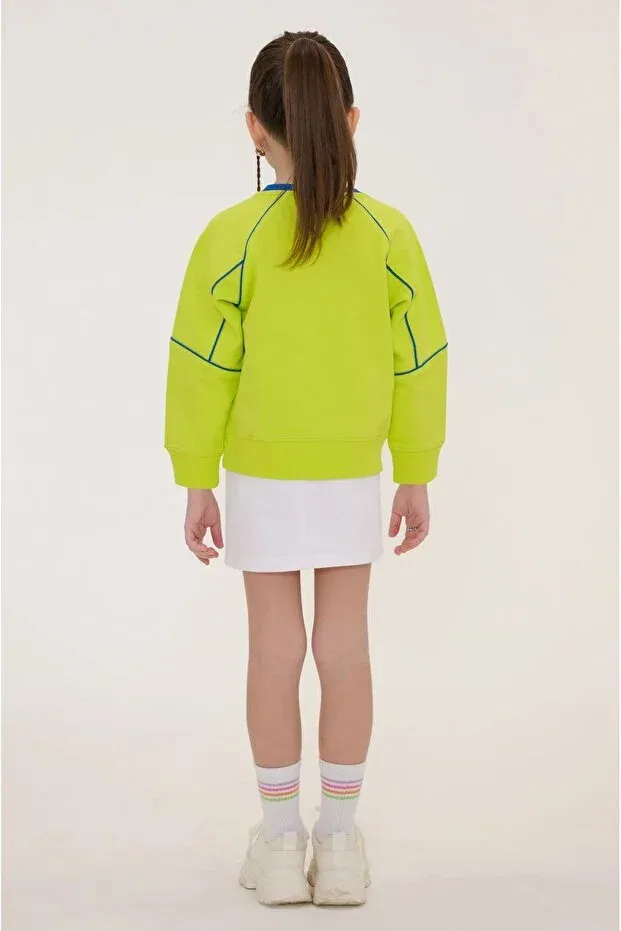 Детское худи для девочек с принтом My Celine Graphic Printed Kids Sweatshirt More Active, Multicolor — фото 3