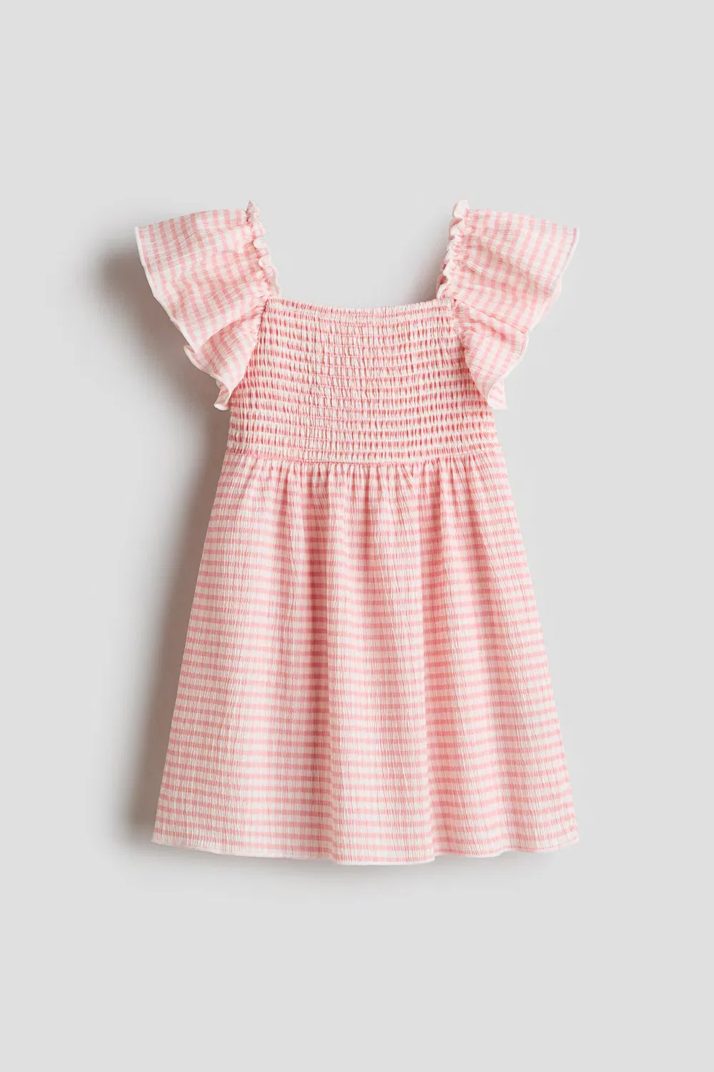 Платье с вышивкой H&M, Hellrosa/Vichykaro