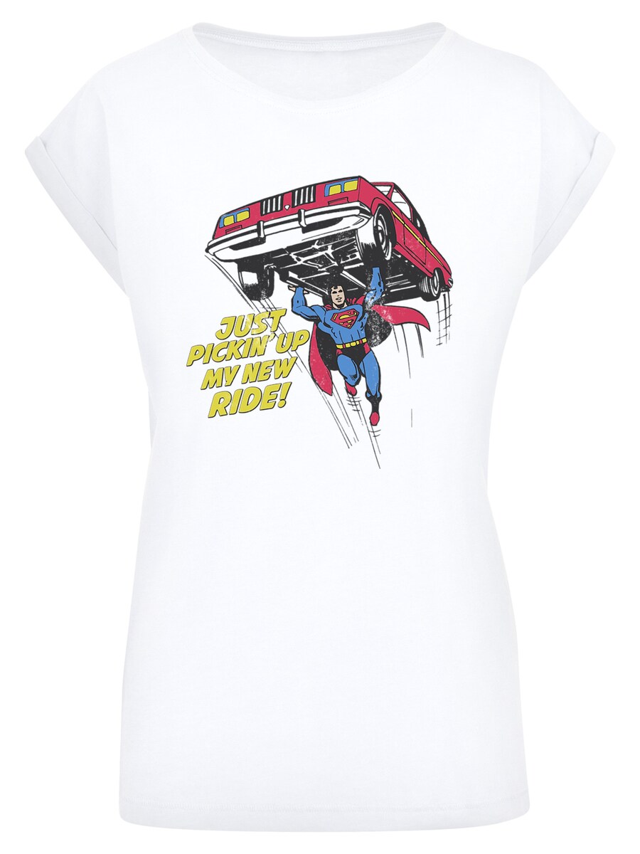 

Рубашка F4NT4STIC DC Comics Superman New Ride Superheld, белый