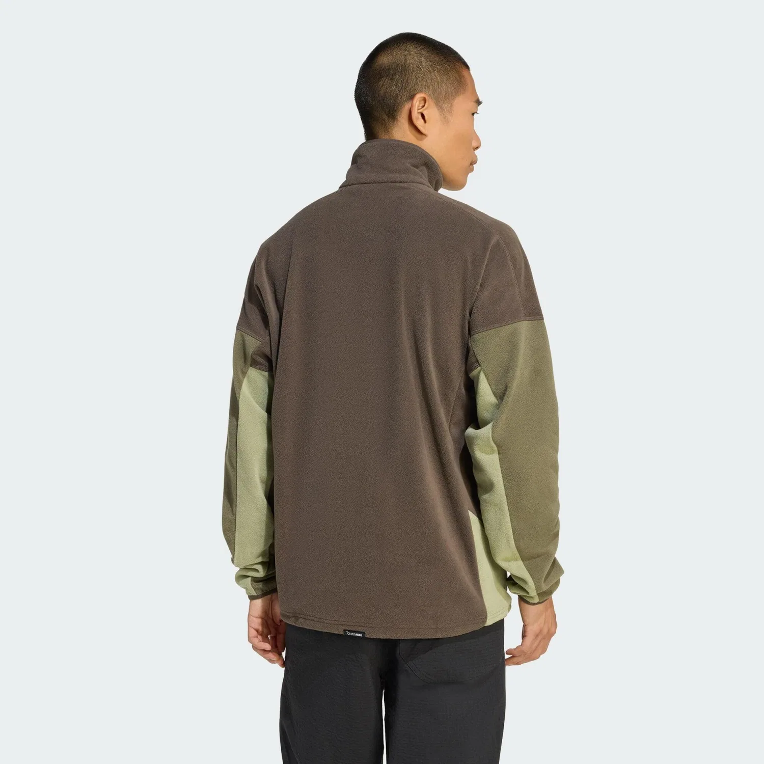 Мужское флисовое полузамкнутое пальто Terrex Multi Climawarm Adidas, Khakigrun Khakibeige — фото 3