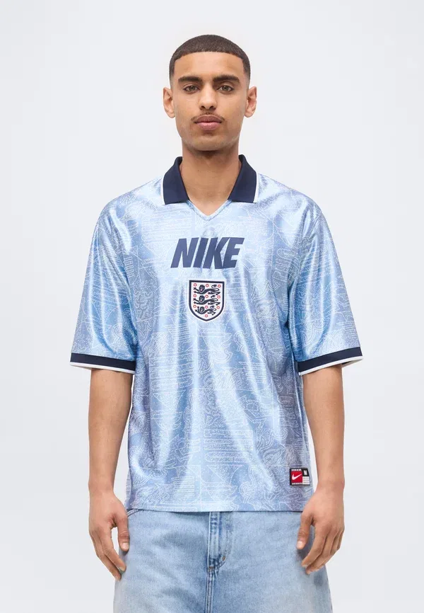 Футболка с принтом England energy - national team wear Nike Performance, Work Blue/White/Obsidian, белый/синий