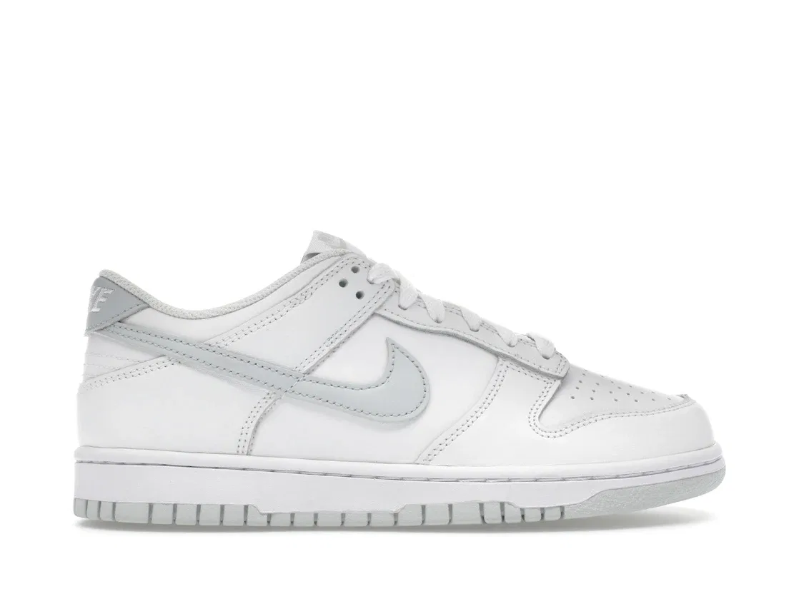 Детские кроссовки с перфорированным носком Nike Dunk Low Nike, White White Pure Platinum