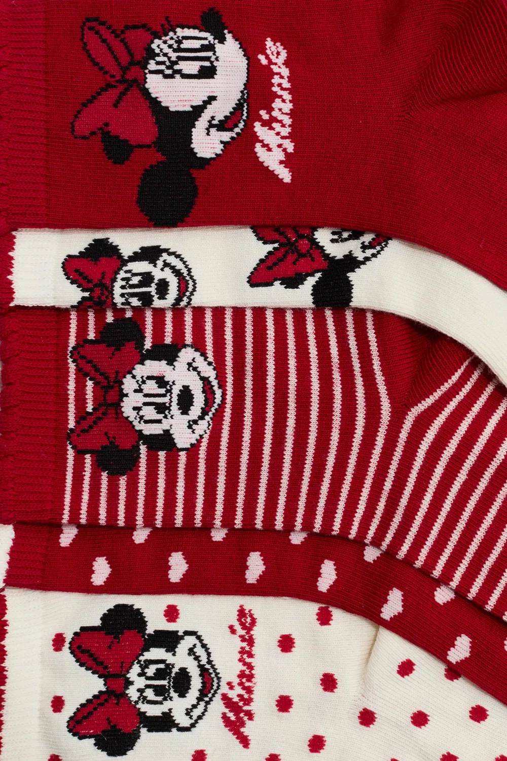 Набор из 5 носков с рисунком H&M, Rot/Minnie Maus — фото 3