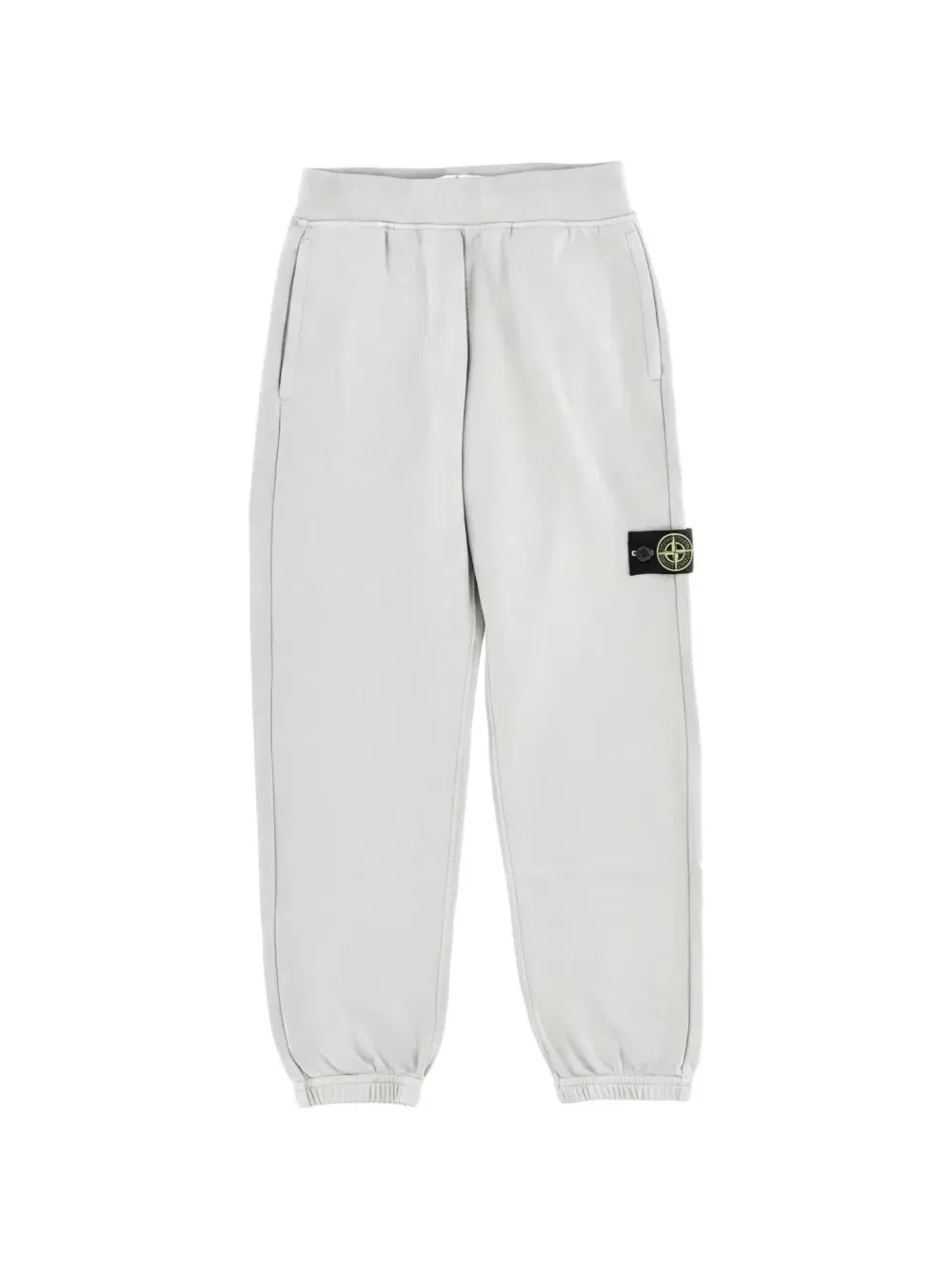 Брюки спортивные с нашивкой-логотипом Stone Island Junior, серый