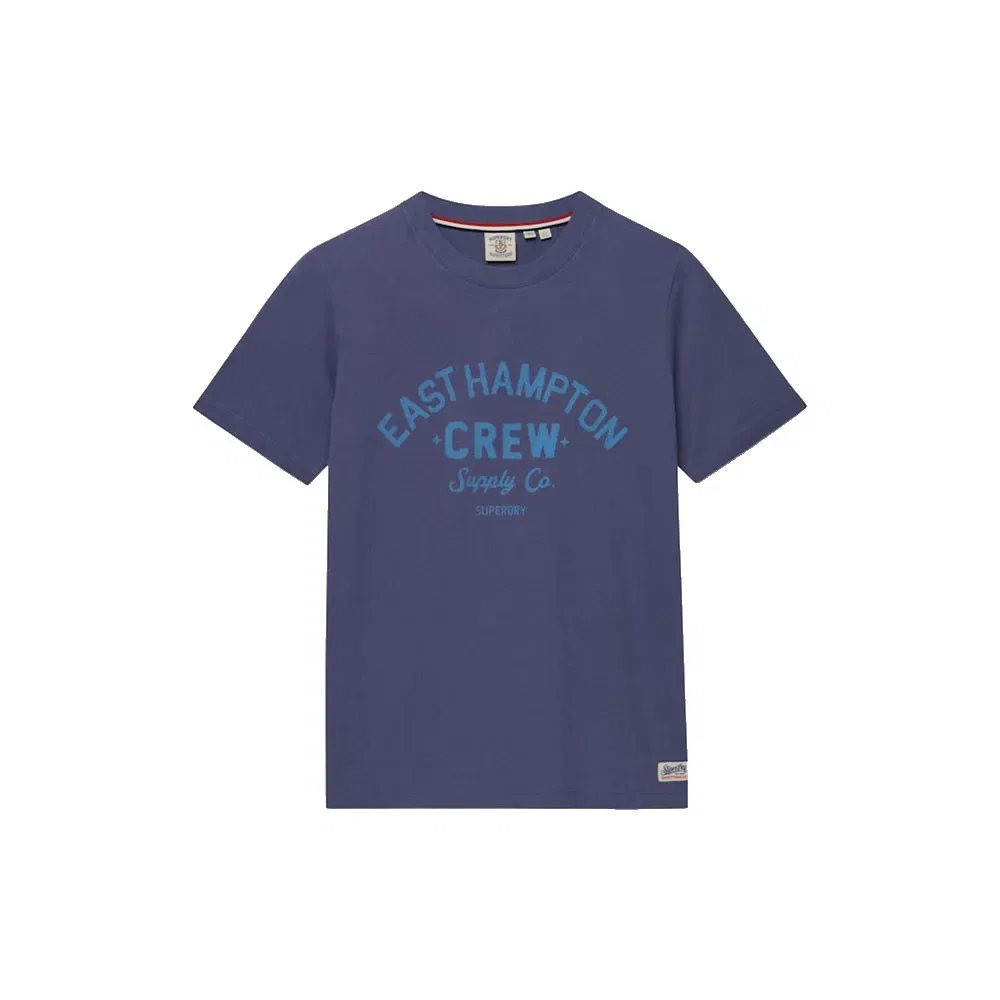 Футболка с коротким рукавом Relaxed Fit Beach Club Superdry, синий — фото 3