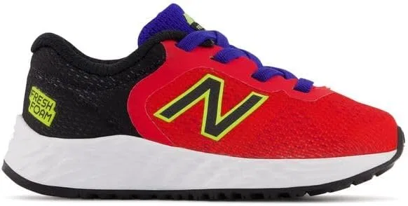 Детские кроссовки для девочек Fresh Foam Arishi V2 New Balance, Neo Flame/Black/Lemonade — фото 3