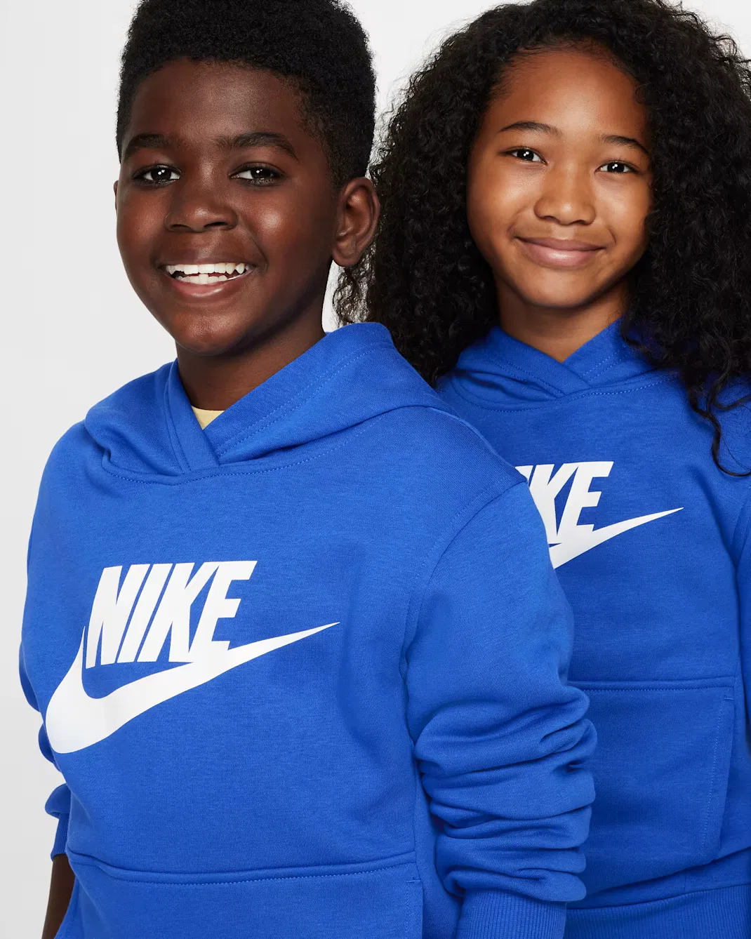 Толстовка для детей постарше Nike Sportswear Club Fleece, Game Royal/White — фото 3