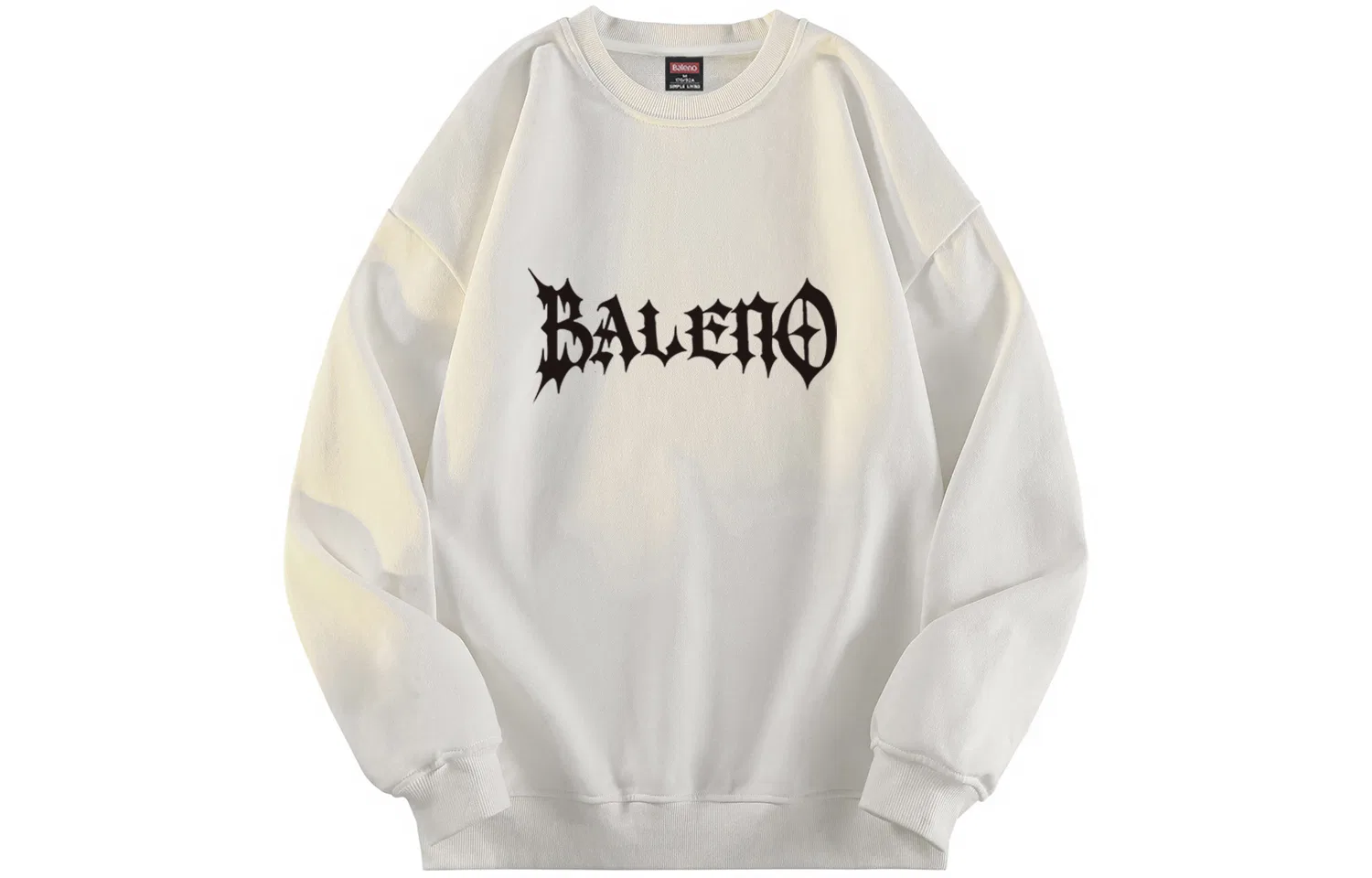 Детский свитшот с флисовой подкладкой BALENO, White Fleece-Lined