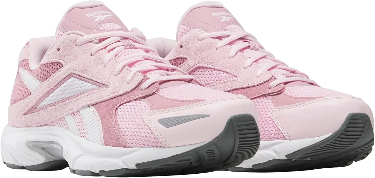 Кроссовки Reebok Unisex Road Prime, белый/розовый — фото 2