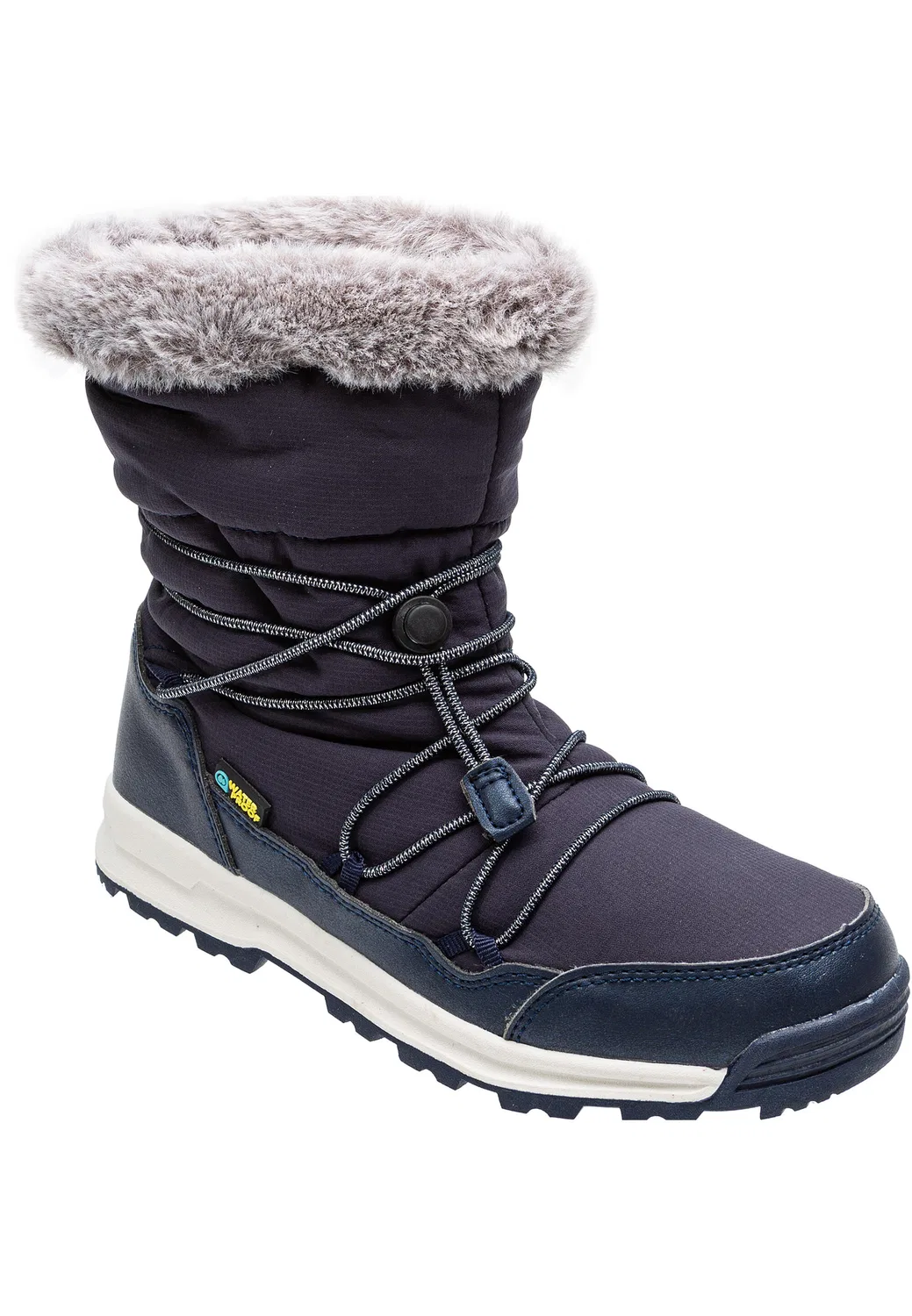 Детские зимние ботинки с быстрой шнуровкой Winterstiefel Bansa Zigzag, Dunkelblau — фото 2