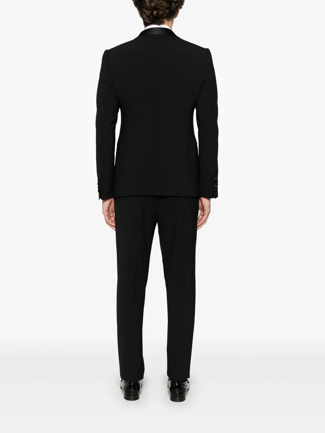 Emporio Armani Костюм черного цвета из шерсти и спандекса — фото 3