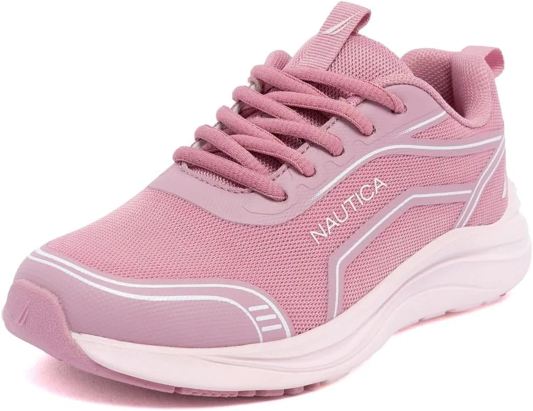 Детские кроссовки для девочек с металлическим эффектом Nautica, Mauve Blush